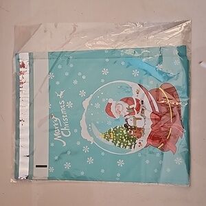 Ten 10 x 14 poly mailer merry christmas